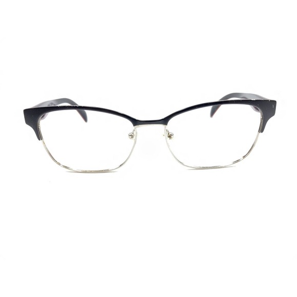 Prada VPR 65R 1BO-1O1 Black Silver Pink Eyeglasses Frames 53-16 140 Italy Women - Picture 6 of 12